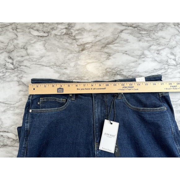 JUDY BLUE NWT High Waist Straight Leg Jeans JB88575 Blue Womens Sz 16 - Picture 11 of 14